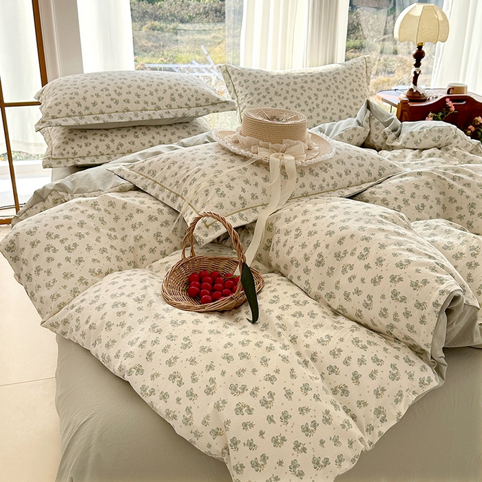 91家纺网 家纺一手货源 找家纺 家贝爱 2026新款加厚水洗棉被套被套单件 轻婉花语