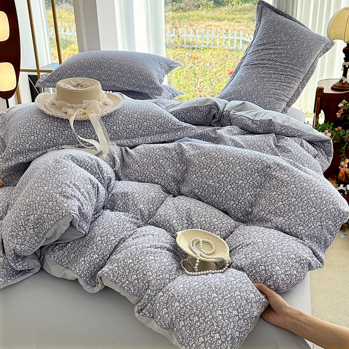 91家纺网 家纺一手货源 找家纺 家贝爱 2026新款加厚水洗棉被套被套单件 素夕