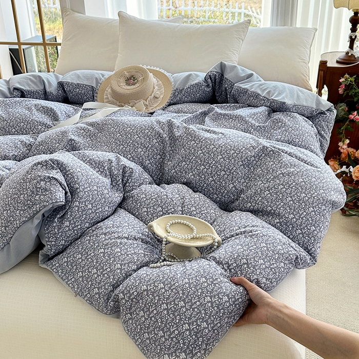 91家纺网 家纺一手货源 找家纺 家贝爱 2026新款加厚水洗棉被套被套单件 素夕