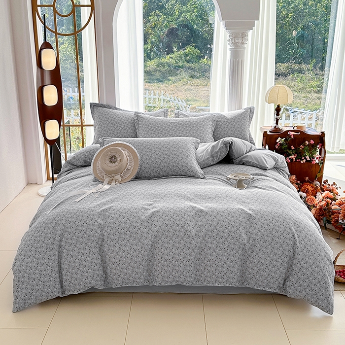 91家纺网 家纺一手货源 找家纺 家贝爱 2026新款加厚水洗棉被套被套单件 浮梦花影