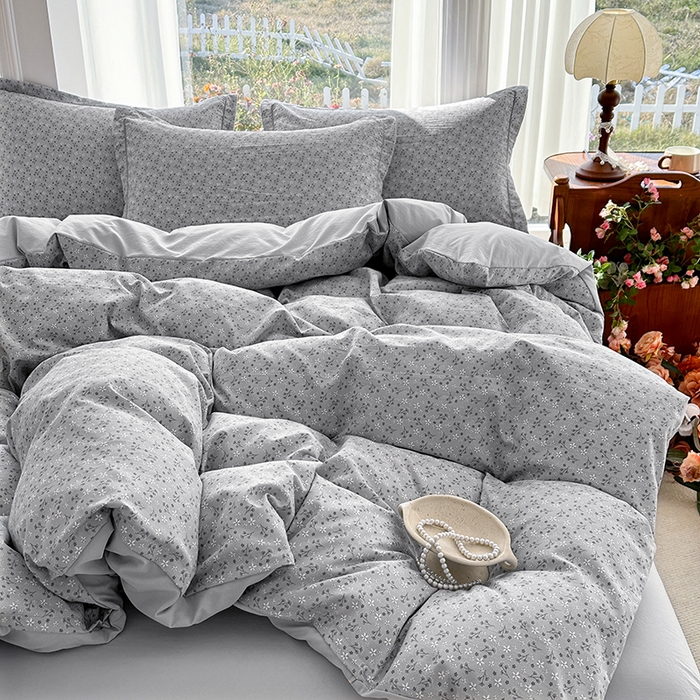 91家纺网 家纺一手货源 找家纺 家贝爱 2026新款加厚水洗棉被套被套单件 浮梦花影