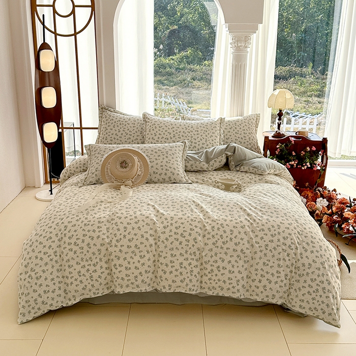 91家纺网 家纺一手货源 找家纺 家贝爱 2026新款加厚水洗棉被套被套单件 轻婉花语