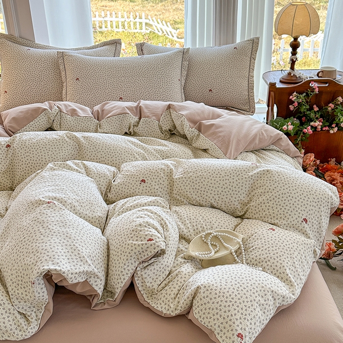 91家纺网 家纺一手货源 找家纺 家贝爱 2026新款加厚水洗棉被套被套单件 丛林蘑菇