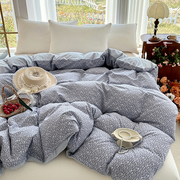 91家纺网 家纺一手货源 找家纺 家贝爱 2026新款加厚水洗棉被套被套单件 素夕