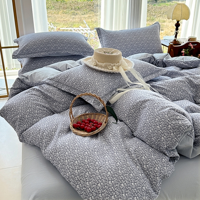 91家纺网 家纺一手货源 找家纺 家贝爱 2026新款加厚水洗棉被套被套单件 素夕