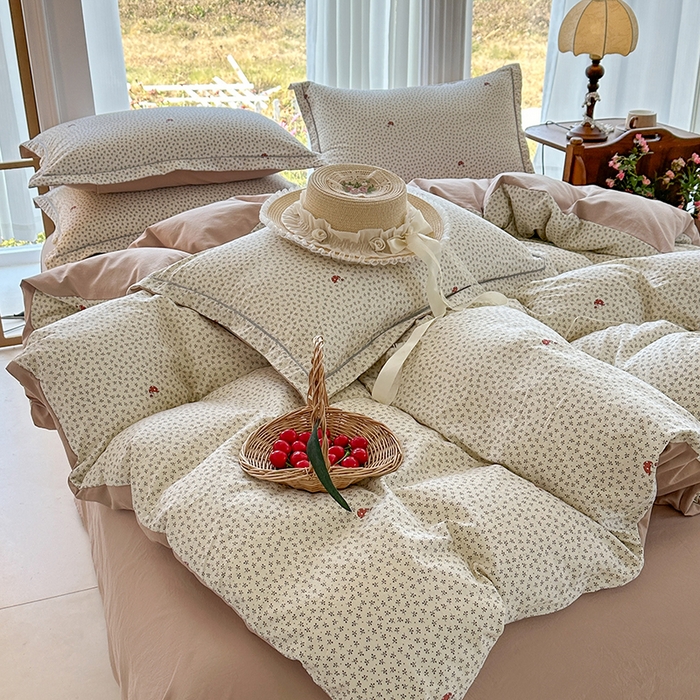 91家纺网 家纺一手货源 找家纺 家贝爱 2026新款加厚水洗棉被套被套单件 丛林蘑菇