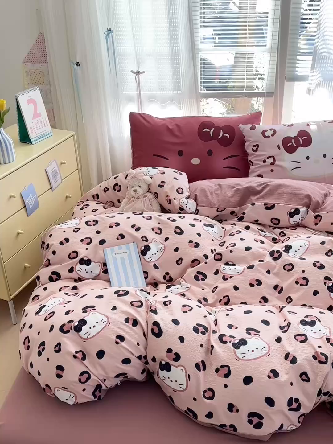 91家纺网 家纺一手货源 找家纺 （总）一霖家纺 2026新款云感皱皱纱小清新印花数码系列四件套 小红书爆款