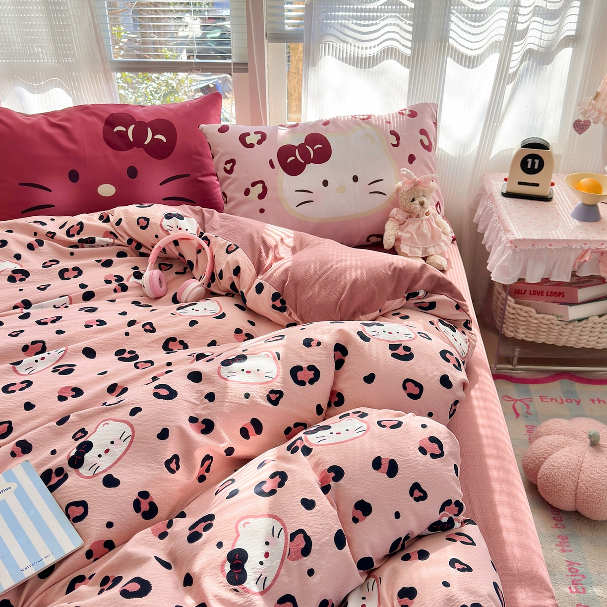 91家纺网 家纺一手货源 找家纺 （总）一霖家纺 2026新款云感皱皱纱小清新印花数码系列四件套 小红书爆款