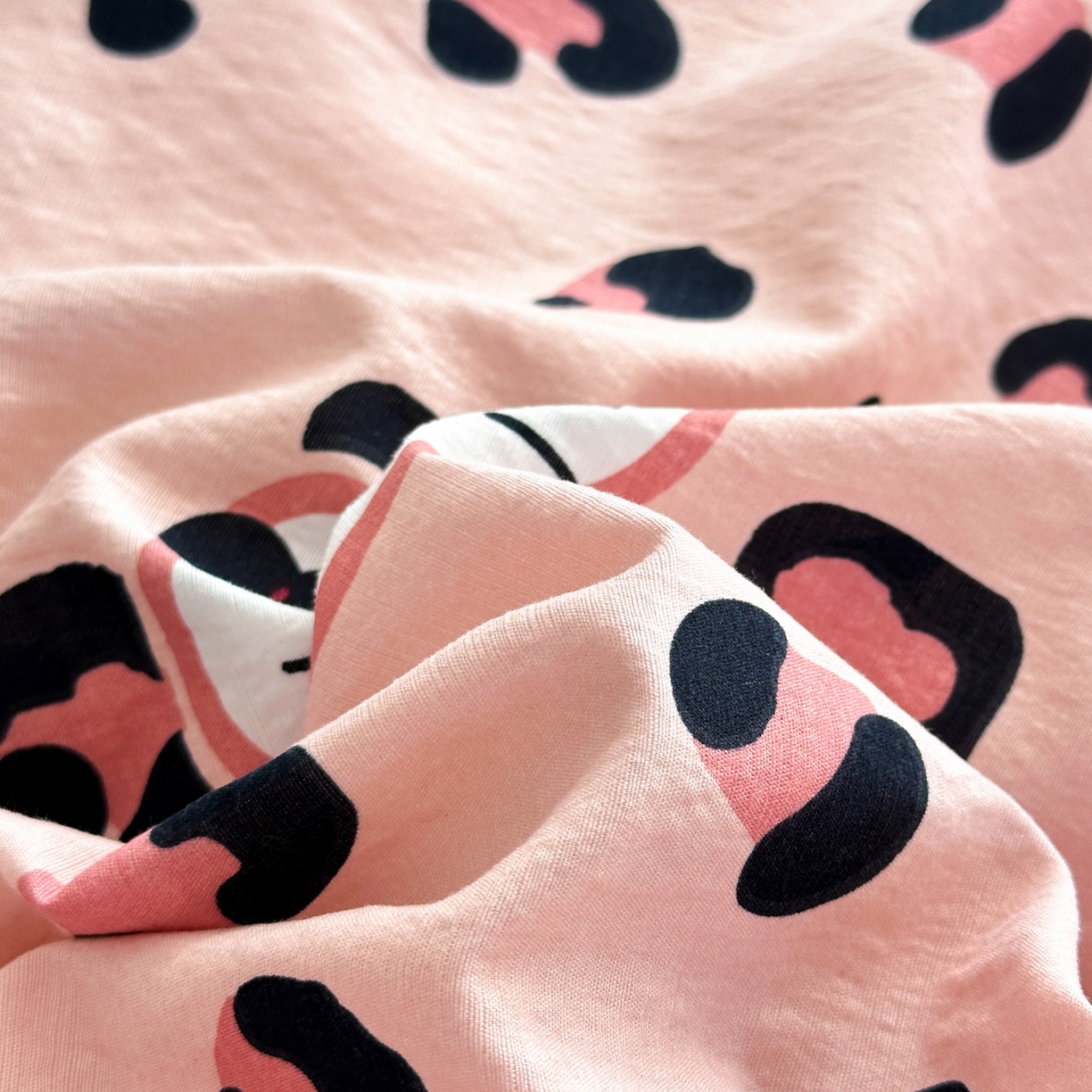 91家纺网 家纺一手货源 找家纺 （总）一霖家纺 2026新款云感皱皱纱小清新印花数码系列四件套 小红书爆款