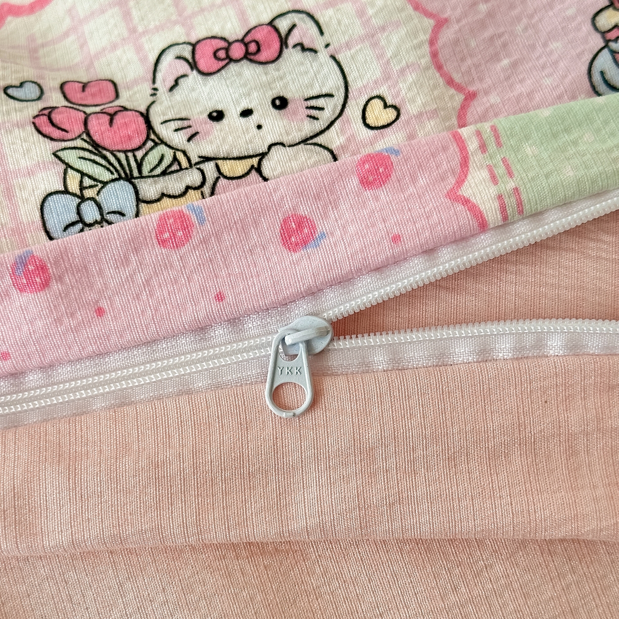 91家纺网 家纺一手货源 找家纺 一霖家纺 2026新款云感皱皱纱小清新印花数码系列四件套 小红书爆款 蛋糕派