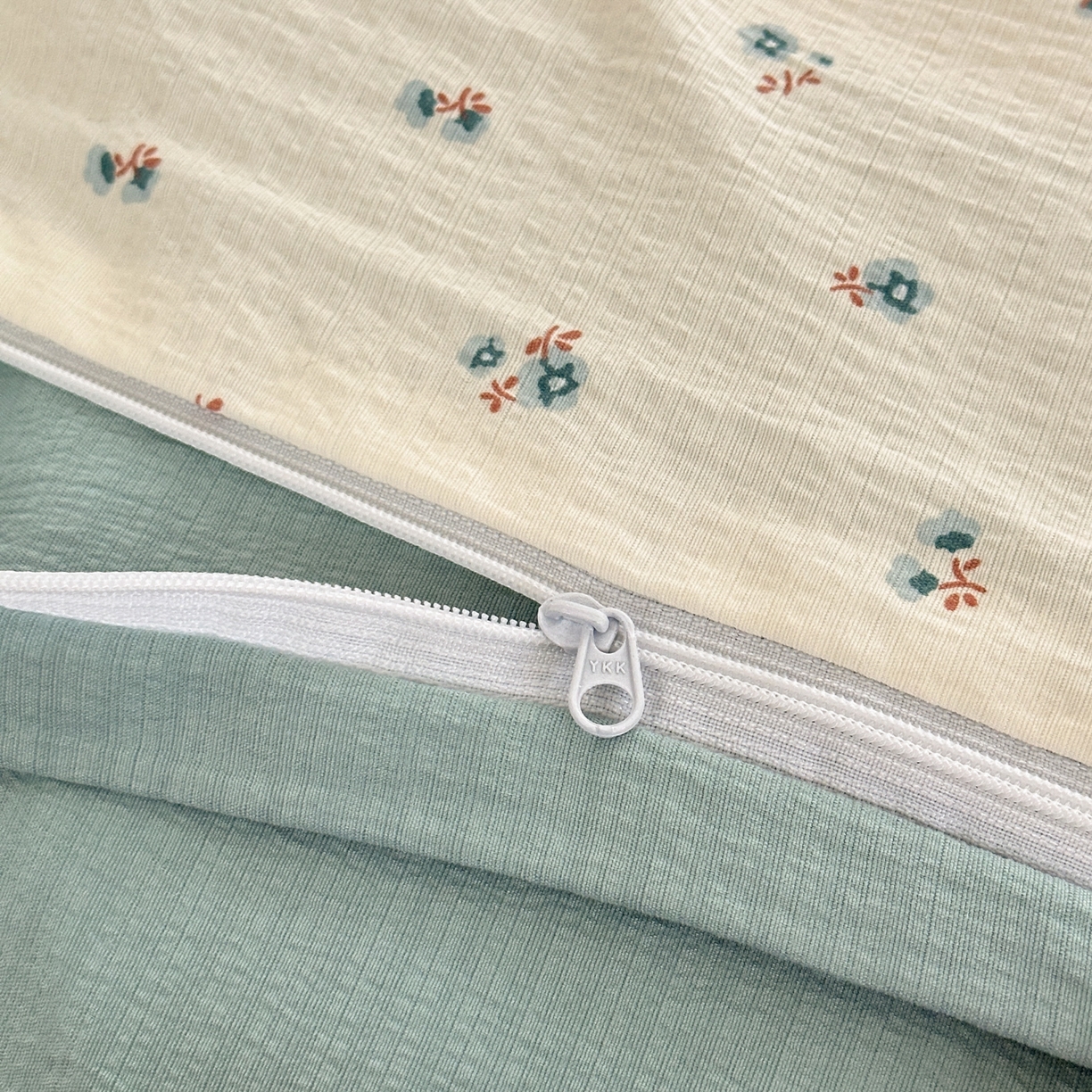 91家纺网 家纺一手货源 找家纺 一霖家纺 2026新款云感皱皱纱小清新印花数码系列四件套 小红书爆款 浪漫兔兔