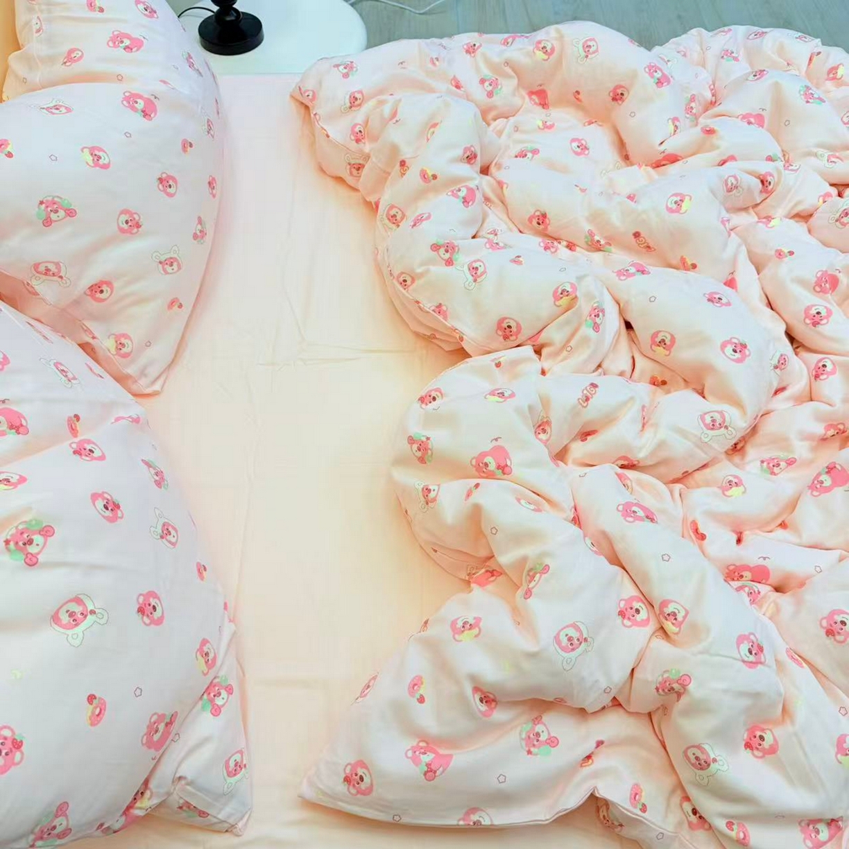 91家纺网 家纺一手货源 找家纺 （总）优品阁 2025新款全棉A类双层纱四件套