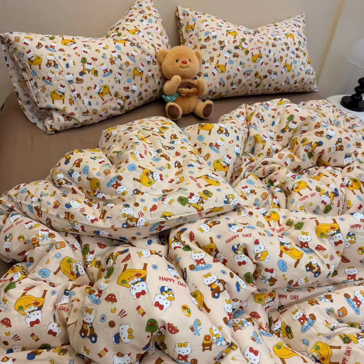 91家纺网 家纺一手货源 找家纺 （总）优品阁 2024新款全棉磨毛学生上下铺三件套