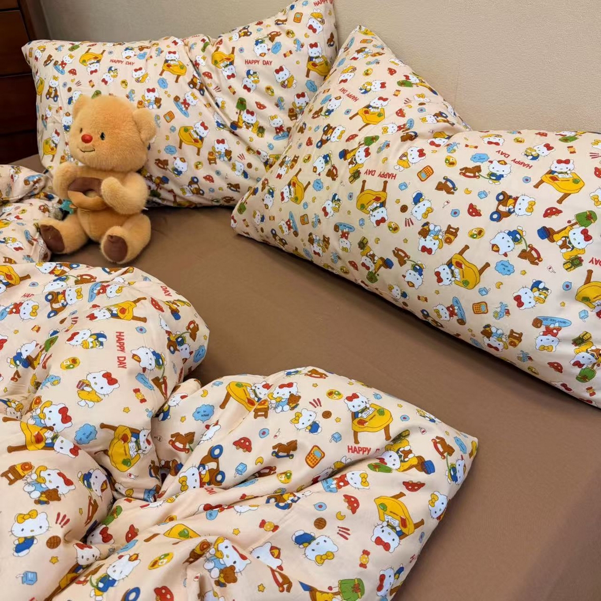 91家纺网 家纺一手货源 找家纺 （总）优品阁 2025新款全棉A类双层纱四件套