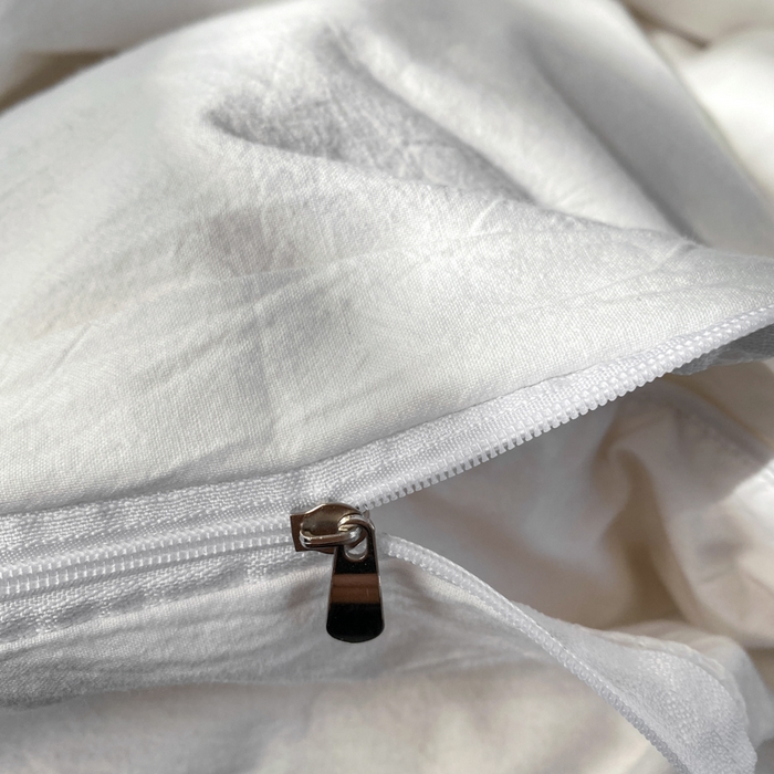 91家纺网 家纺一手货源 找家纺 （总）对白 2026新款全棉色织水洗棉四件套-云舞白