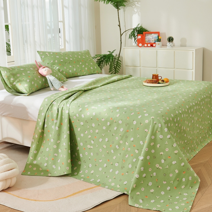 91家纺网 家纺一手货源 找家纺 爱彼家纺 2026春夏新款原棉老粗布小碎花风格系列二 百花齐放