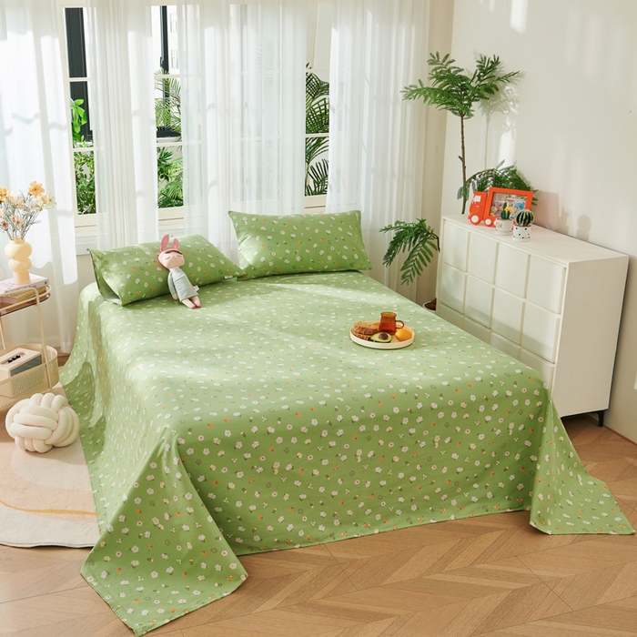 91家纺网 家纺一手货源 找家纺 爱彼家纺 2026春夏新款原棉老粗布小碎花风格系列二 百花齐放