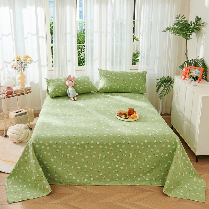 91家纺网 家纺一手货源 找家纺 爱彼家纺 2026春夏新款原棉老粗布小碎花风格系列二 百花齐放