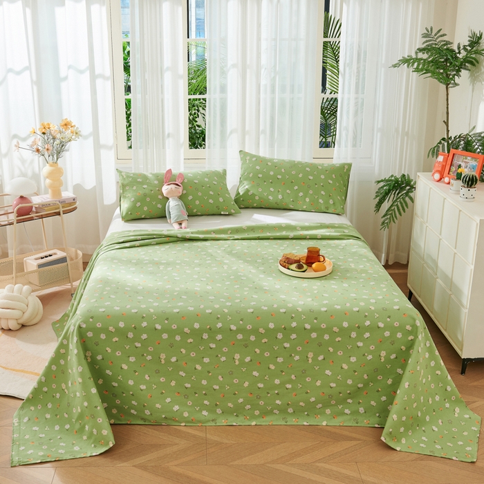 91家纺网 家纺一手货源 找家纺 爱彼家纺 2026春夏新款原棉老粗布小碎花风格系列二 百花齐放