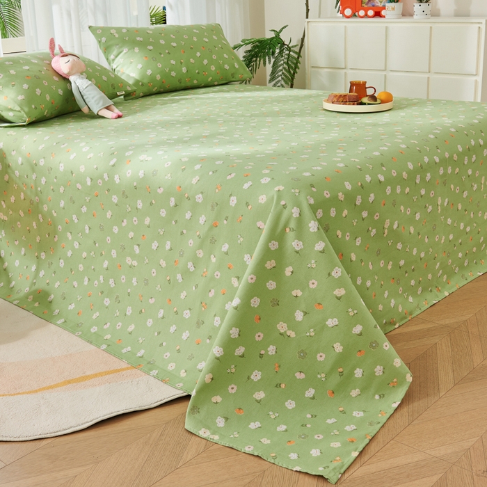 91家纺网 家纺一手货源 找家纺 爱彼家纺 2026春夏新款原棉老粗布小碎花风格系列二 百花齐放