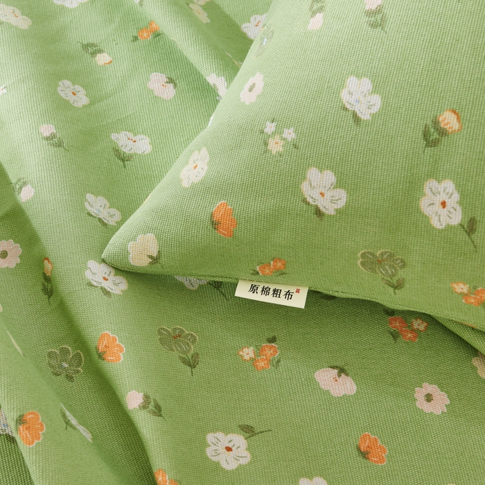 91家纺网 家纺一手货源 找家纺 爱彼家纺 2026春夏新款原棉老粗布小碎花风格系列二 百花齐放