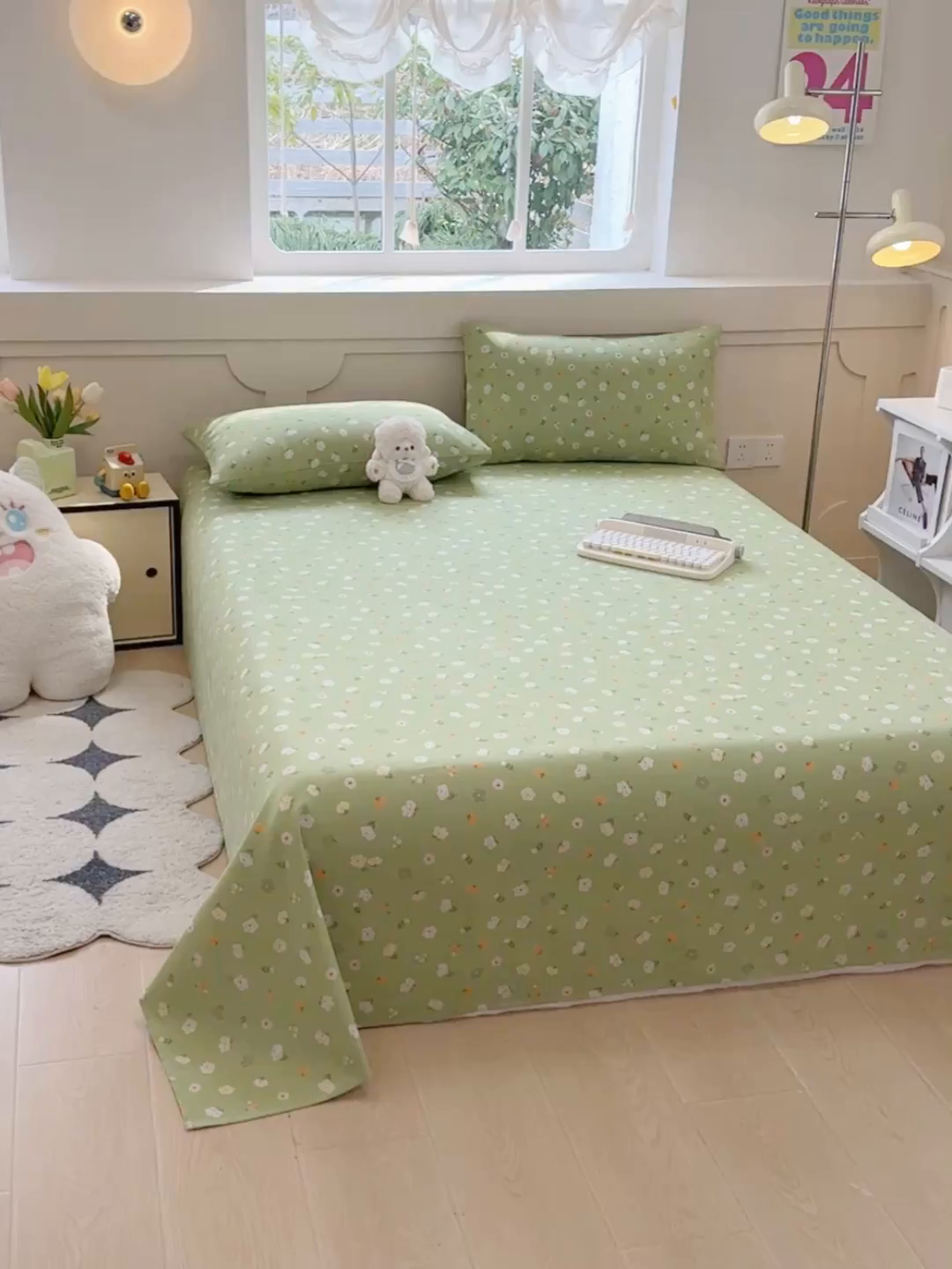 91家纺网 家纺一手货源 找家纺 爱彼家纺 2026春夏新款原棉老粗布小碎花风格系列二 百花齐放