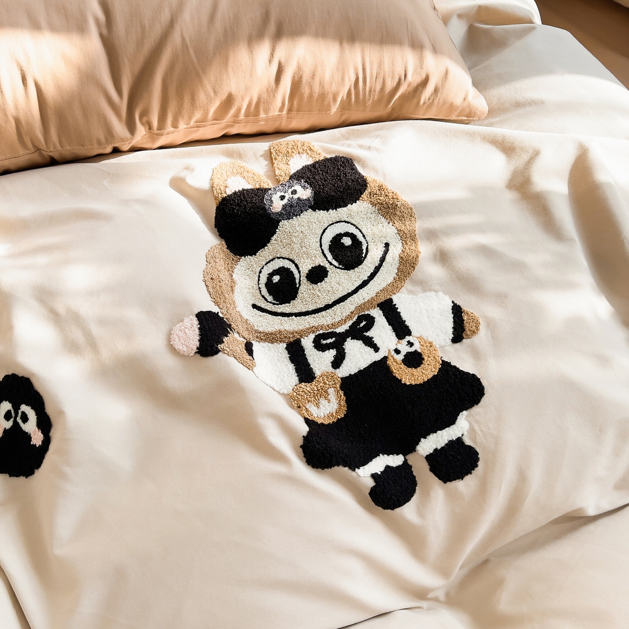 91家纺网 家纺一手货源 找家纺 炫拼家纺 2026新款卡通满版毛巾绣A类全棉40支水洗棉四件套-星辰系列 星辰-甜甜兔