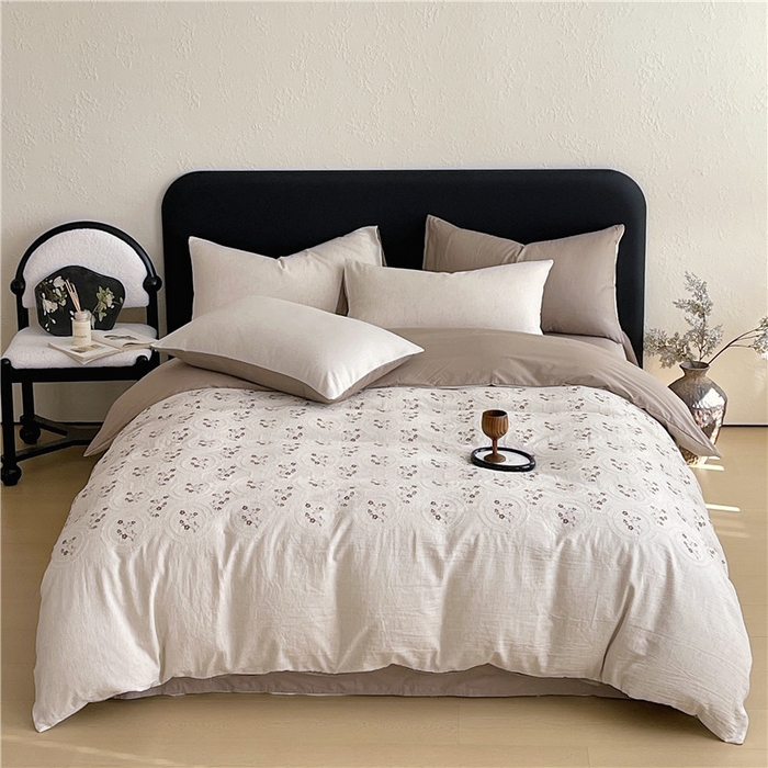 91家纺网 家纺一手货源 找家纺 （总）琪格格纺织 2026新款棉麻特种刺绣高奢四件套