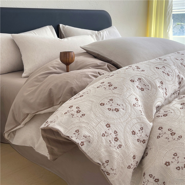 91家纺网 家纺一手货源 找家纺 （总）琪格格纺织 2026新款棉麻特种刺绣高奢四件套