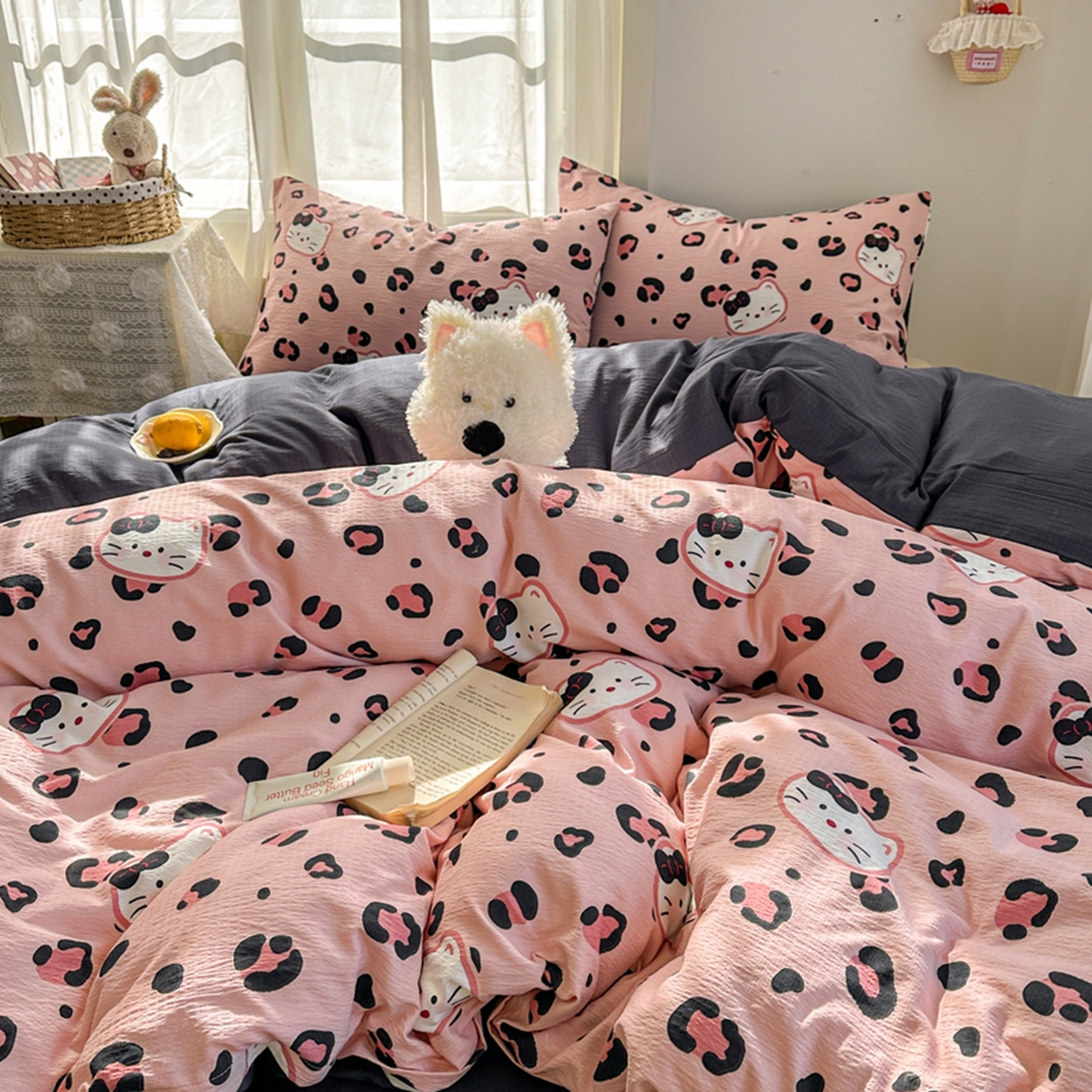 91家纺网 家纺一手货源 找家纺 （总）宏源家纺 2026新款云感提花双层纱四件套