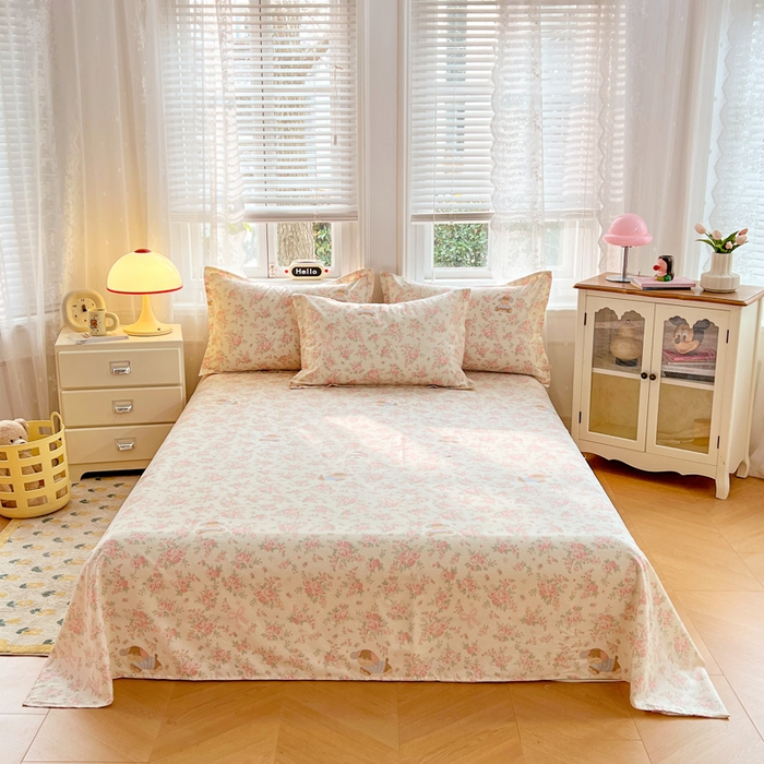 91家纺网 家纺一手货源 找家纺 （总）世爵 2026新款全棉纯棉印花小清新单床单单品系列