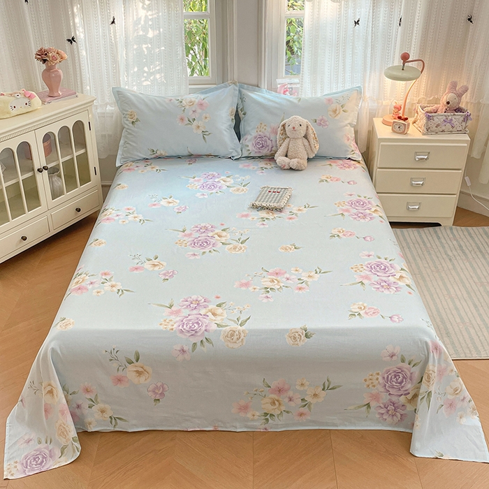 91家纺网 家纺一手货源 找家纺 （总）世爵 2026新款全棉纯棉印花小清新单床单单品系列