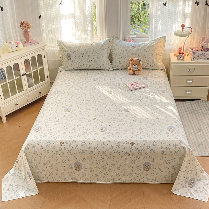 91家纺网 家纺一手货源 找家纺 （总）世爵 2026新款全棉纯棉印花小清新单床单单品系列