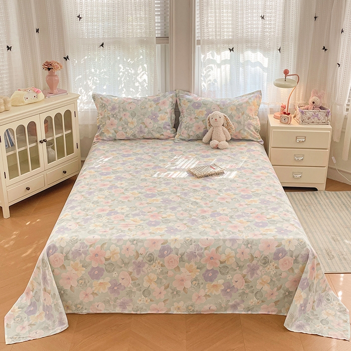 91家纺网 家纺一手货源 找家纺 （总）世爵 2026新款全棉纯棉印花小清新单床单单品系列