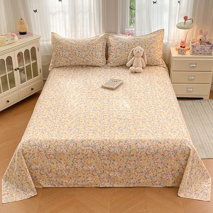 91家纺网 家纺一手货源 找家纺 （总）世爵 2026新款全棉纯棉印花小清新单床单单品系列