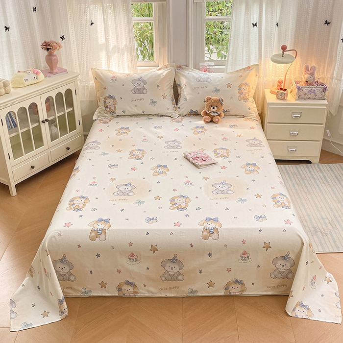 91家纺网 家纺一手货源 找家纺 （总）世爵 2026新款全棉纯棉印花小清新单床单单品系列