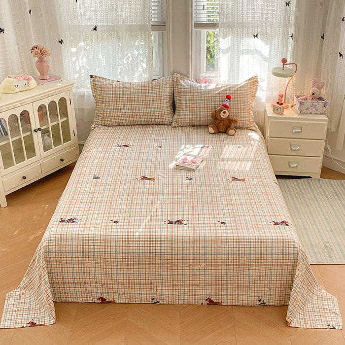 世爵 2026新款全棉纯棉印花小清新单床单单品系列 可爱萌宠