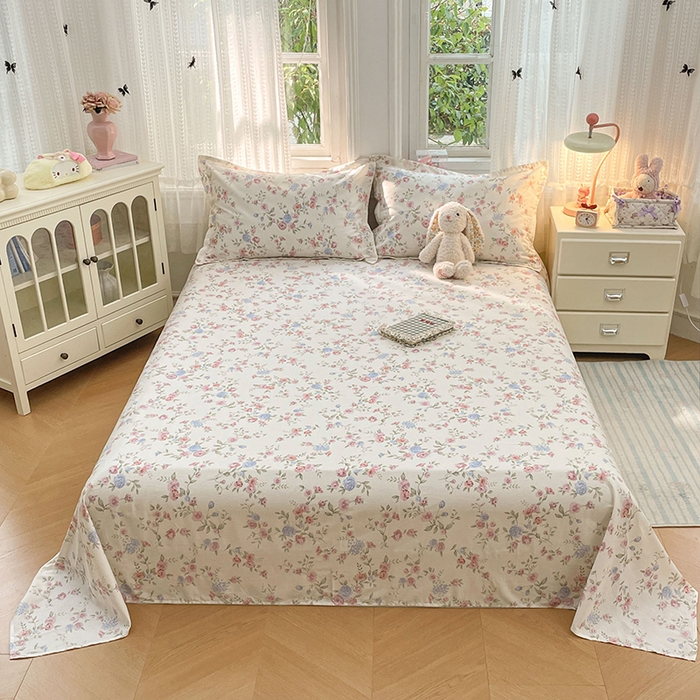 世爵 2026新款全棉纯棉印花小清新单床单单品系列 妙语花香