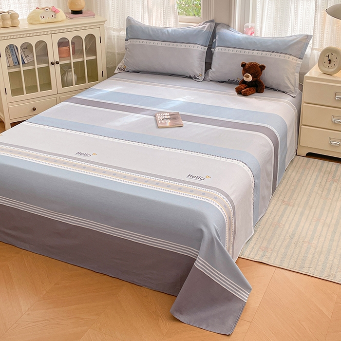 91家纺网 家纺一手货源 找家纺 世爵 2026新款全棉纯棉印花小清新单床单单品系列 墨尔本