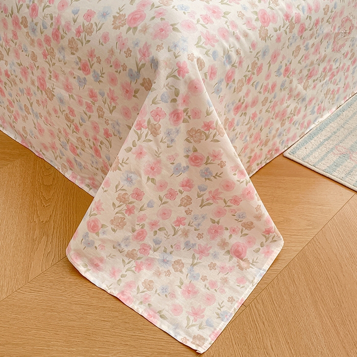 91家纺网 家纺一手货源 找家纺 世爵 2026新款全棉纯棉印花小清新单床单单品系列 碎花拾影