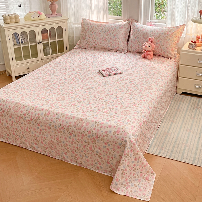 91家纺网 家纺一手货源 找家纺 世爵 2026新款全棉纯棉印花小清新单床单单品系列 碎花拾影