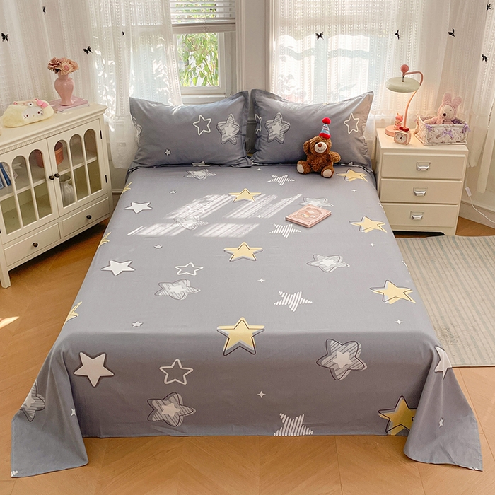 世爵 2026新款全棉纯棉印花小清新单床单单品系列 天空之城