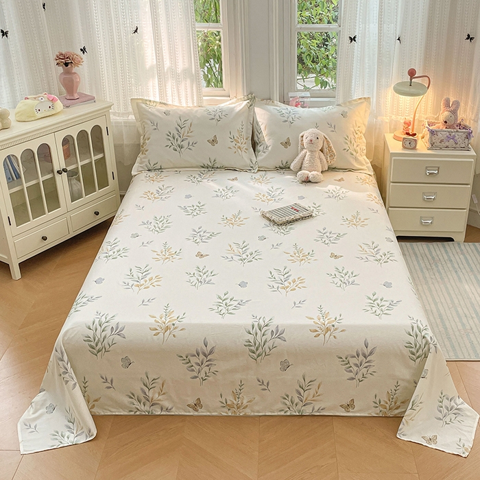 世爵 2026新款全棉纯棉印花小清新单床单单品系列 香草之恋