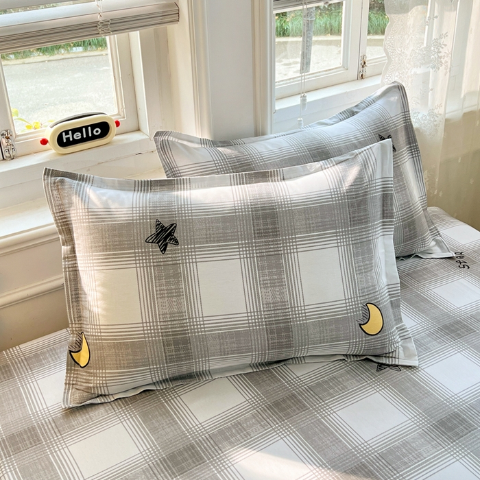 91家纺网 家纺一手货源 找家纺 世爵 2026新款全棉纯棉印花小清新单床单单品系列 星空印记