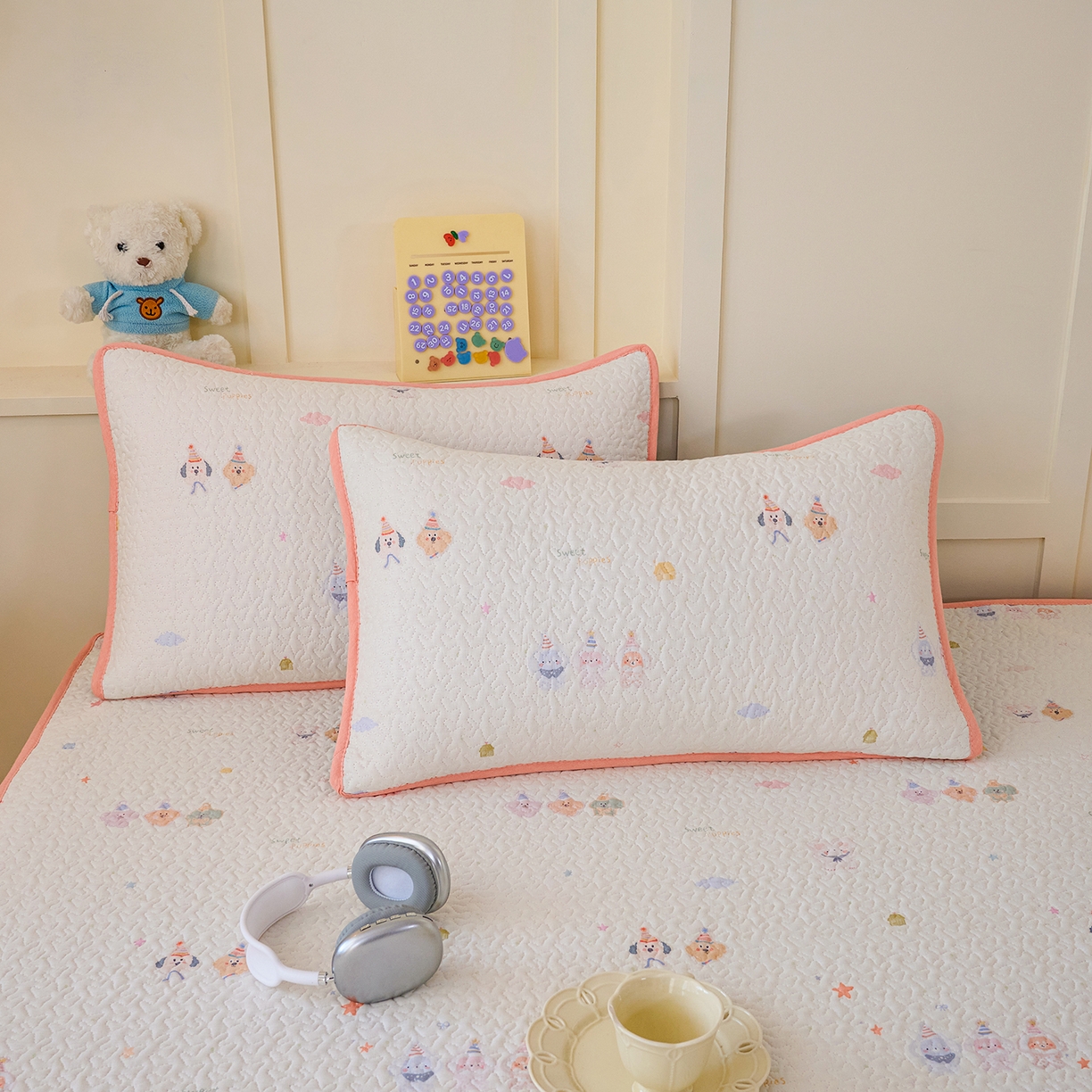 91家纺网 家纺一手货源 找家纺 （总）拾小柒 2026年新款全棉双层纱床护垫纯棉防滑床盖床褥子软床垫