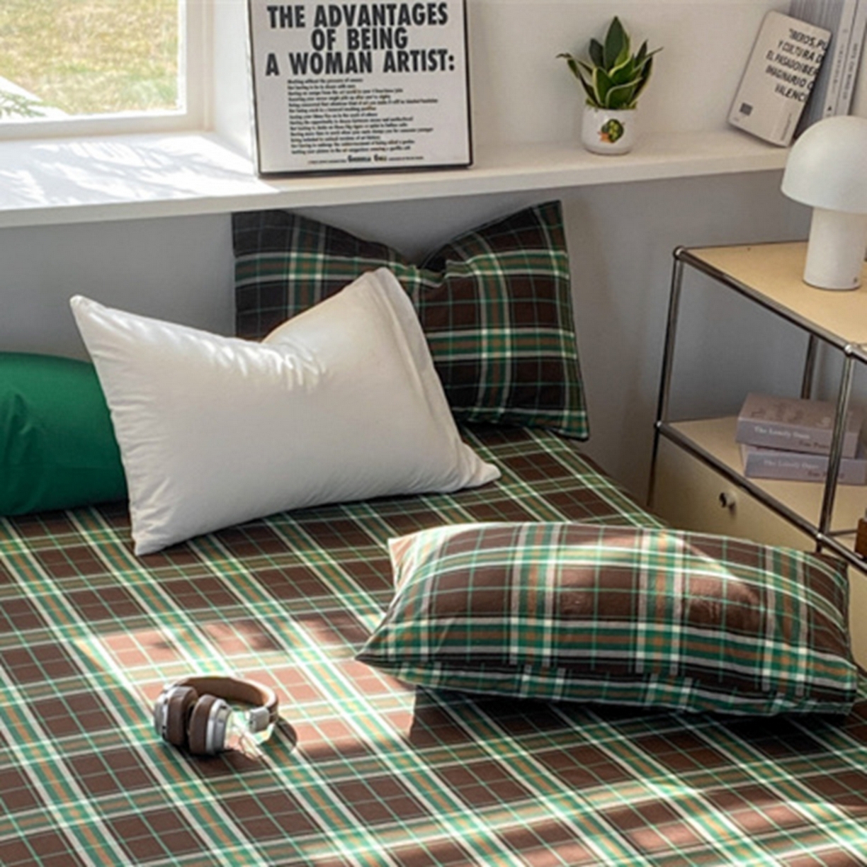 （总）对白 2026新款年度颜色设计师款全棉色织水洗棉枕套-云舞白