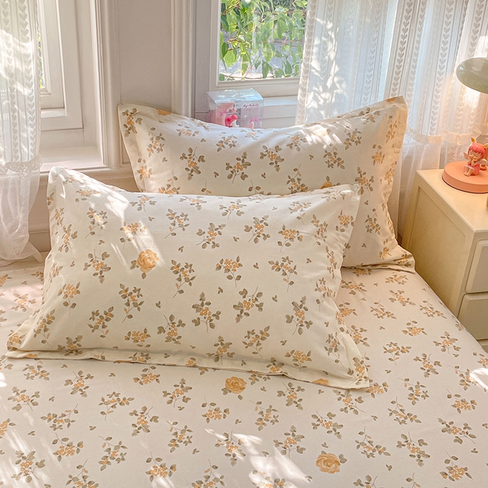 91家纺网 家纺一手货源 找家纺 （总）世爵 2026新款全棉纯棉印花小清新单枕套