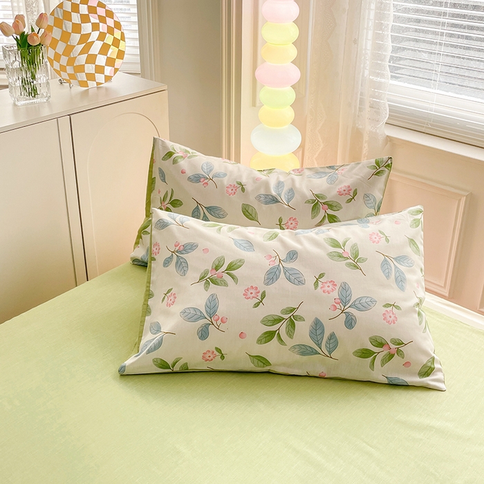 91家纺网 家纺一手货源 找家纺 （总）世爵 2026新款全棉纯棉印花小清新单枕套