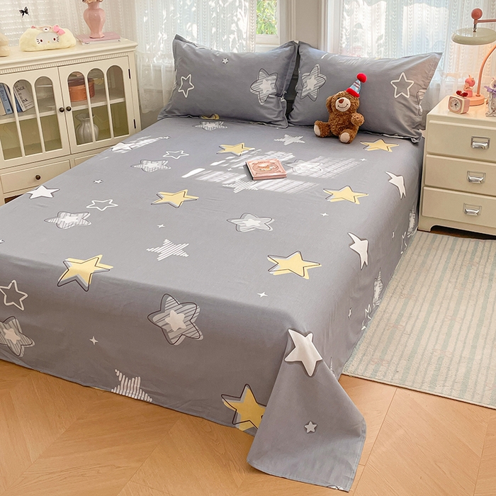 91家纺网 家纺一手货源 找家纺 世爵 2026新款全棉纯棉印花小清新单枕套 天空之城