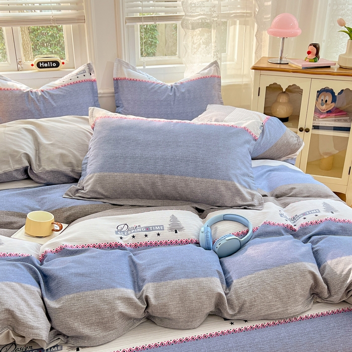 91家纺网 家纺一手货源 找家纺 世爵 2026新款全棉纯棉印花小清新单枕套 尤里卡